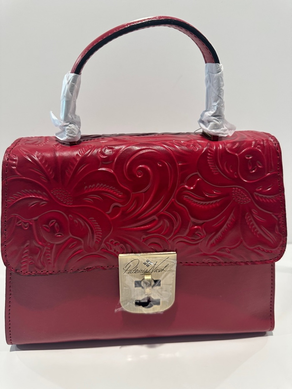 NWT Patricia Nash Chauny Rosewood Top Handle/Crossbody Bag.